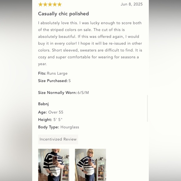 NWT Anthropologie The‎ Carys Mock-Neck Sweater by Maeve: Short-Sleeve Edition - Picture 5 of 7